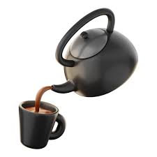 Premium Coffee Pot And Glass Icon 3d