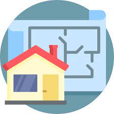 House Plan Detailed Flat Circular Flat Icon