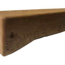 6 x 6 solid oak mantel beam with