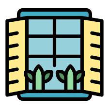 Premium Vector Window Garden Icon
