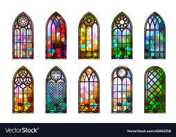 Gothic Stained Glass Windows Church