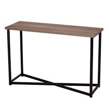 Household Essentials Ashwood Sofa Table Console For Entryway