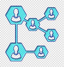 Connected People Icon Search Icon Trace