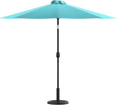 Sunny Teal 9 Ft Round Umbrella With