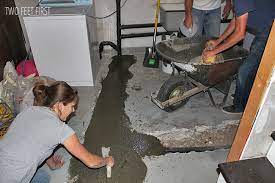 Re Cementing Basement Floor