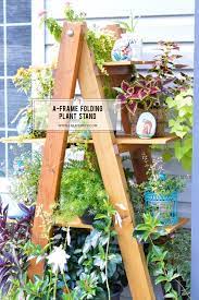 Diy A Frame Folding Plant Stand