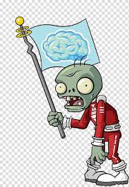 Plants Vs Zombies With Flag Art