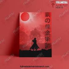 Fullmetal Alchemist Red Sun Canvas Wall
