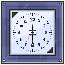 Watch Wall Clock Vector Art Png Square