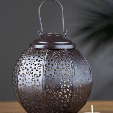 Indian Iron Tea Light Lantern Vintage