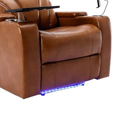 Brown Pu Home Theater Power Recliner