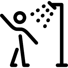 Taking A Shower Free Medical Icons