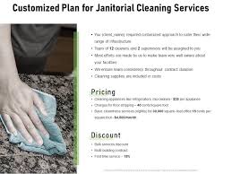 Customized Plan For Janitorial Cleaning
