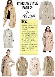 Parisian Style Part 2 The Trench