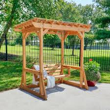 Cedar Wood Patio Porch Swing