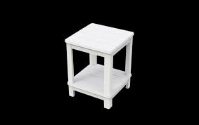 White Outdoor Adirondack Side Table