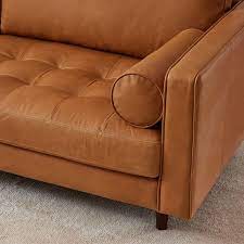 Dennes Leather Sofa 72 88 West Elm