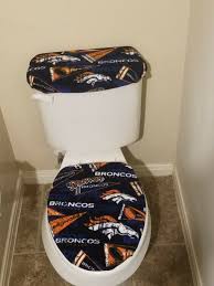 Denver Broncos Retro Fleece Toilet Lid