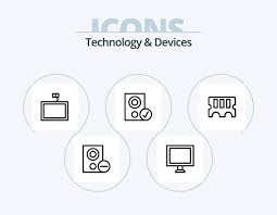 Devices Line Icon Pack 5 Icon Design