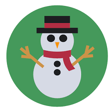 Cold Frosty Frozen Snowman Icon