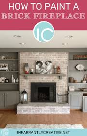 How To Paint A Brick Fireplace In