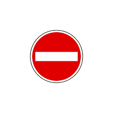 No Entry Road Sign Icon Traffic Signs