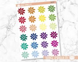 Daisy Large Icon Planner Stickers