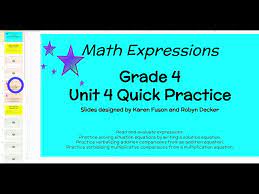 Grade 4 Unit 4 Quick Practices