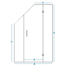 Bespoke Sloping Shower Door Attic