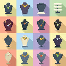 Vector Jewelry Dummy Icons Set