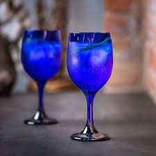 Libbey Premiere Cobalt Wine Glasses Set