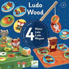 Ludo Wood 4 Game Set By Djeco