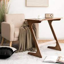Z Shaped Bamboo Sofa Side Table
