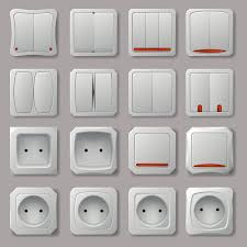 Realistic Socket And Electric Switch