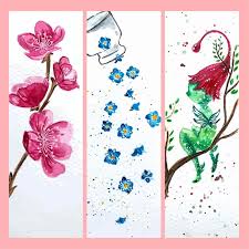 Colorful Flowers Watercolor Painting