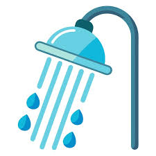 Shower Clipart Cartoon Style Vector