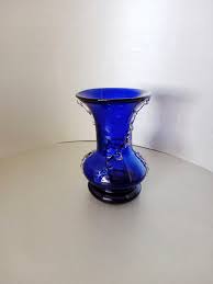 Cobalt Blue Blown Glass Vase