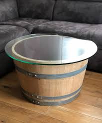 Wine Barrel Coffee Table With Large 80s