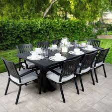 Belvedere Dining Set 8 Seat Brushed