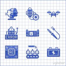 Robot Blueprint Industrial Ion