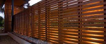 Horizontal Wood Plank Fencing