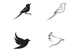 Bird Icon Vector Logo Template Graphic