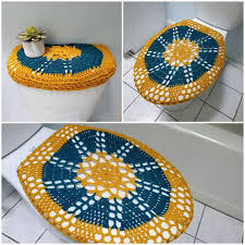 Crochet Toilet Seat Cover Or Tank Lid