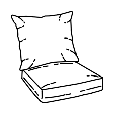 Deep Seat Patio Chair Cushion Icon