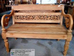 Carved Wood Bench Furniture Bali
