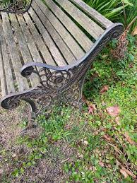 Garden Bench Seat Cast Iron And Timber