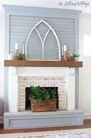 Brick Fireplace Makeover