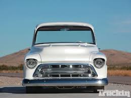 White 1956 Chevy Truck Custom Chevy