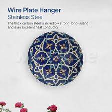 Wire Plate Hangers White Wall Hanging