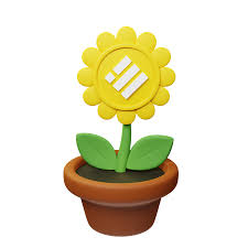 Gala Crypto Plant Pot 3d Icon